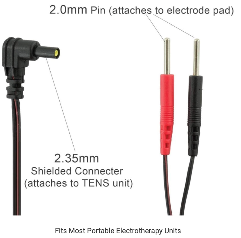 Standard 45” TENS Lead Wires, 2 PACK